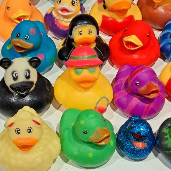 Lot of 69 assorted rubber ducks. Pirates, police men, owls, chicken, princess - Picture 8 of 16
